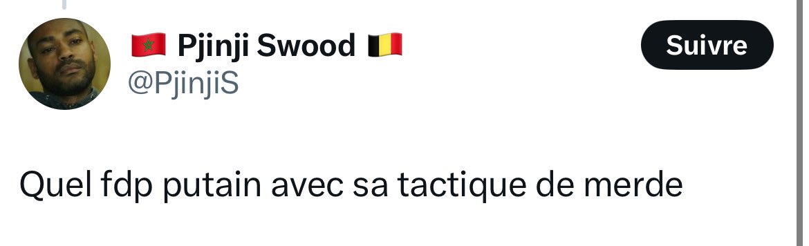 MaxRiderr's tweet photo. @PjinjiS @ChelseaFrance bizarre t’as bien chié sur ton coach avant le match et la tu suces bien ? ça date de 20h45 tu t’en souviens encore ? https://t.co/avpnlKk9uk