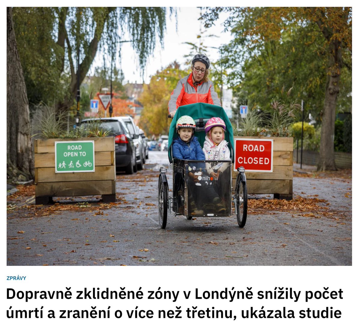 🇬🇧 Nová studie: Zklidněné zóny v Londýně (LTNs) jsou spojeny s 35 % poklesem zranění a 37 % poklesem vážných či smrtelných nehod uvnitř zón.
Neprokázal se přitom negativní dopad na okolní ulice.
📉 Celkem se mohlo předejít více než 600 nehodám.
📰 mestemnakole.cz/2025/07/doprav…