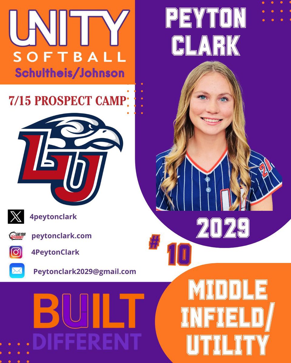 Peyton Clark 2029 (PC) (@4peytonclark) on Twitter photo Liberty Bound!! ❤️💙Can’t wait to meet you, <a href="/CoachDot_LU/">Dot Richardson</a> !!! <a href="/LibertySB/">Liberty Softball</a>
<a href="/unityschultheis/">Unity 14u Schultheis/Johnson</a> <a href="/HayleyEaton14/">Hayley Eaton</a> <a href="/Renee_Barrows/">Renee Barrows</a> <a href="/UnityCoachJosh/">Josh Johnson</a>
<a href="/ExtraInningSB/">EXTRA INNING SOFTBALL</a> <a href="/SoftballDown/">Down South Softball</a> <a href="/LineDsoftball/">Line Drive Media</a> <a href="/raj_manjrekar/">🏈🏀🎾Highlight_TheAthlete ⚾️🥎⚽️</a> <a href="/60formeLYJ/">Lead Your Journey</a> Liberty Bound!! ❤️💙Can’t wait to meet you, <a href="/CoachDot_LU/">Dot Richardson</a> !!! <a href="/LibertySB/">Liberty Softball</a>
<a href="/unityschultheis/">Unity 14u Schultheis/Johnson</a> <a href="/HayleyEaton14/">Hayley Eaton</a> <a href="/Renee_Barrows/">Renee Barrows</a> <a href="/UnityCoachJosh/">Josh Johnson</a>
<a href="/ExtraInningSB/">EXTRA INNING SOFTBALL</a> <a href="/SoftballDown/">Down South Softball</a> <a href="/LineDsoftball/">Line Drive Media</a> <a href="/raj_manjrekar/">🏈🏀🎾Highlight_TheAthlete ⚾️🥎⚽️</a> <a href="/60formeLYJ/">Lead Your Journey</a>