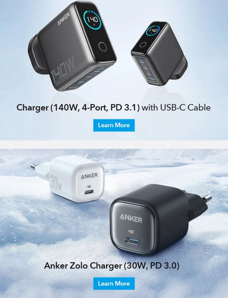 منتجات #أنكر الرسمية من متجرها بـ علي إكسبرس
🔋 شواحن 🔌 بطاريات 🔗 كابلات وكل الإكسسوارات الأصلية اللي تحتاجها.

أسعار رهيبة
شحن سريع
رابط المتجر ⬇️
s.click.aliexpress.com/e/_o2E5elm

s.click.aliexpress.com/e/_ok8PUze

#أنكر #Anker #Anker_Official 
#علي_إكسبرس
 #نهايي_كاس_العالم_للانديه
#الهلال