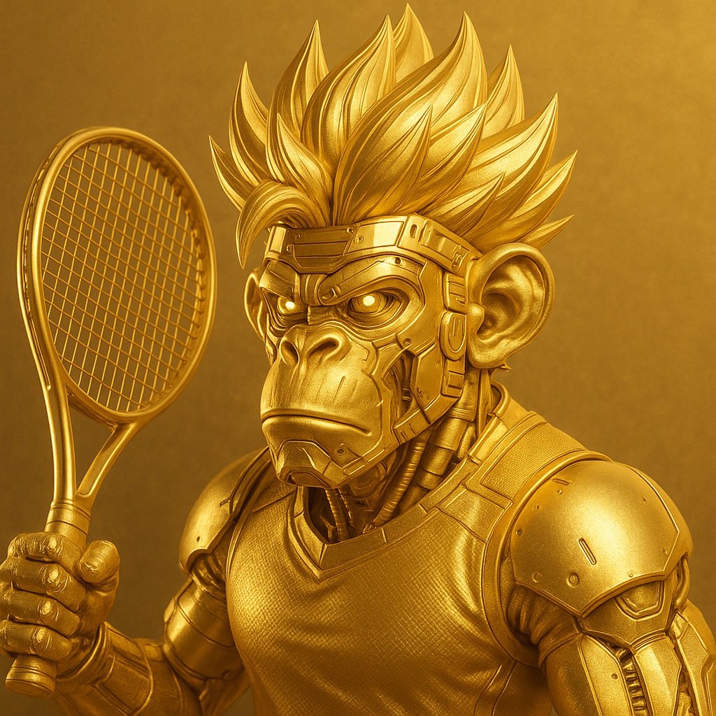 Mr Edo King (@stefanoesandra) on Twitter photo Hi Fam #Crofam #Nft 🎾🎾🎾I had fun creating this Golden Cyber Ape Tennis Champion 🎾🎾🎾
🚨🚨Minted Now🚨🚨
👉 Mr Edo Collection #884
👉 Edition 10
🫥 Price 1 Dollar
✅ Visit and buy your favorite: crypto.com/nft/profile/st…
#CROFAM <a href="/EbisusBay/">Ebisu's Bay | GameFi - NFT Market - DEX</a>
#NFTartists <a href="/cryptocom/">Crypto.com</a> #Cro Hi Fam #Crofam #Nft 🎾🎾🎾I had fun creating this Golden Cyber Ape Tennis Champion 🎾🎾🎾
🚨🚨Minted Now🚨🚨
👉 Mr Edo Collection #884
👉 Edition 10
🫥 Price 1 Dollar
✅ Visit and buy your favorite: crypto.com/nft/profile/st…
#CROFAM <a href="/EbisusBay/">Ebisu's Bay | GameFi - NFT Market - DEX</a>
#NFTartists <a href="/cryptocom/">Crypto.com</a> #Cro