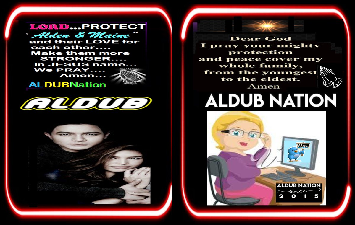NellyADN"ALDUB/MAICHARD4EVER" (@nellygbasco) on Twitter photo "Put on the full armor of God, so that you can take your stand against the devil’s schemes.: - -Ephesians 6:11
"PROTECTION PRAYER FOR ALDUBNATION & ALDUB+D,KIDS"
<a href="/aldenrichards02/">Alden Richards</a> <a href="/mainedcm/">Maine Mendoza</a>
ADN & ALDUB STRONGER TOGETHER
NO TO SOLO PROJECTS
ALDUB PaRin
#BOYCOTTEatBulaga1587 "Put on the full armor of God, so that you can take your stand against the devil’s schemes.: - -Ephesians 6:11
"PROTECTION PRAYER FOR ALDUBNATION & ALDUB+D,KIDS"
<a href="/aldenrichards02/">Alden Richards</a> <a href="/mainedcm/">Maine Mendoza</a>
ADN & ALDUB STRONGER TOGETHER
NO TO SOLO PROJECTS
ALDUB PaRin
#BOYCOTTEatBulaga1587