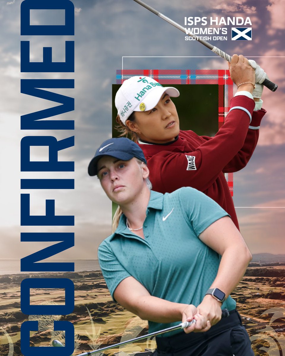 Womens_Scottish's tweet image. Two more stars join the line-up 🌟⛳️

Major winner Minjee Lee 🇦🇺 and Swedish sensation Maja Stark 🇸🇪 are confirmed for the 2025 ISPS HANDA Women’s Scottish Open at Dundonald Links this July! 🔥

Tickets- app.fanbaseclub.com/club/womens-sc…

#WomensScottishOpen #MinjeeLee #MajaStark #LET2025