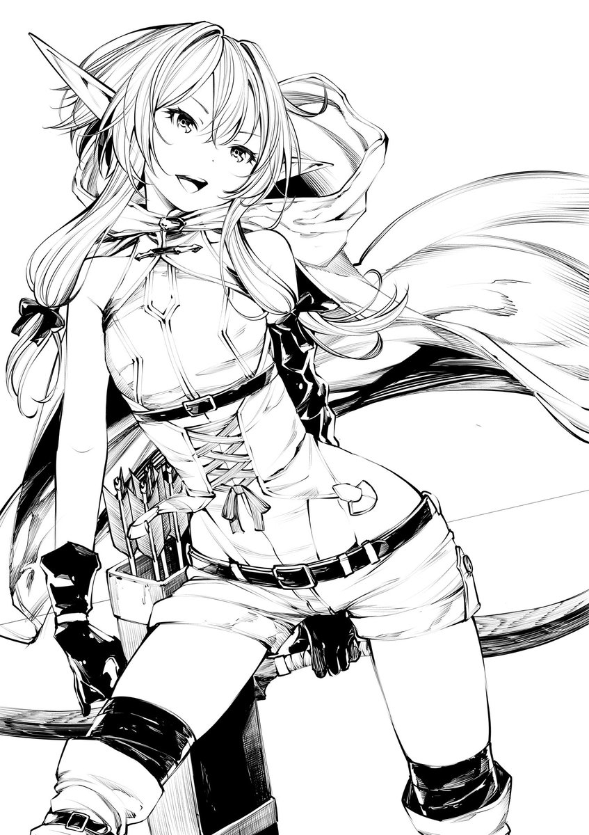 masayasuf's tweet photo. 今日の過去絵は、妖精弓手です。
ぺったん。 https://t.co/aGFqPshoCJ