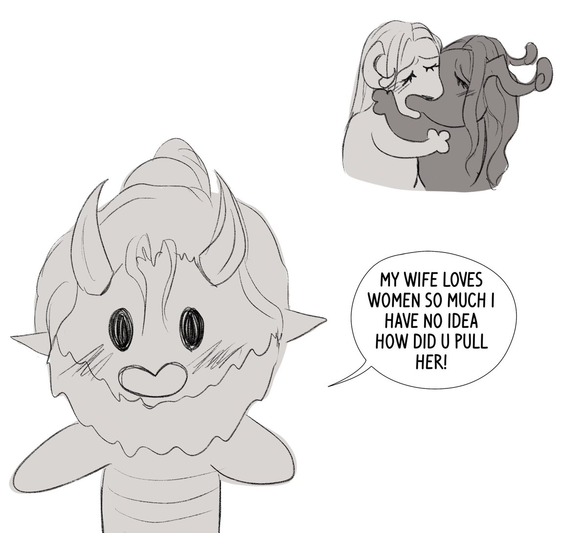 mimiillu's tweet image. Bélial’s so hot everyone wants her