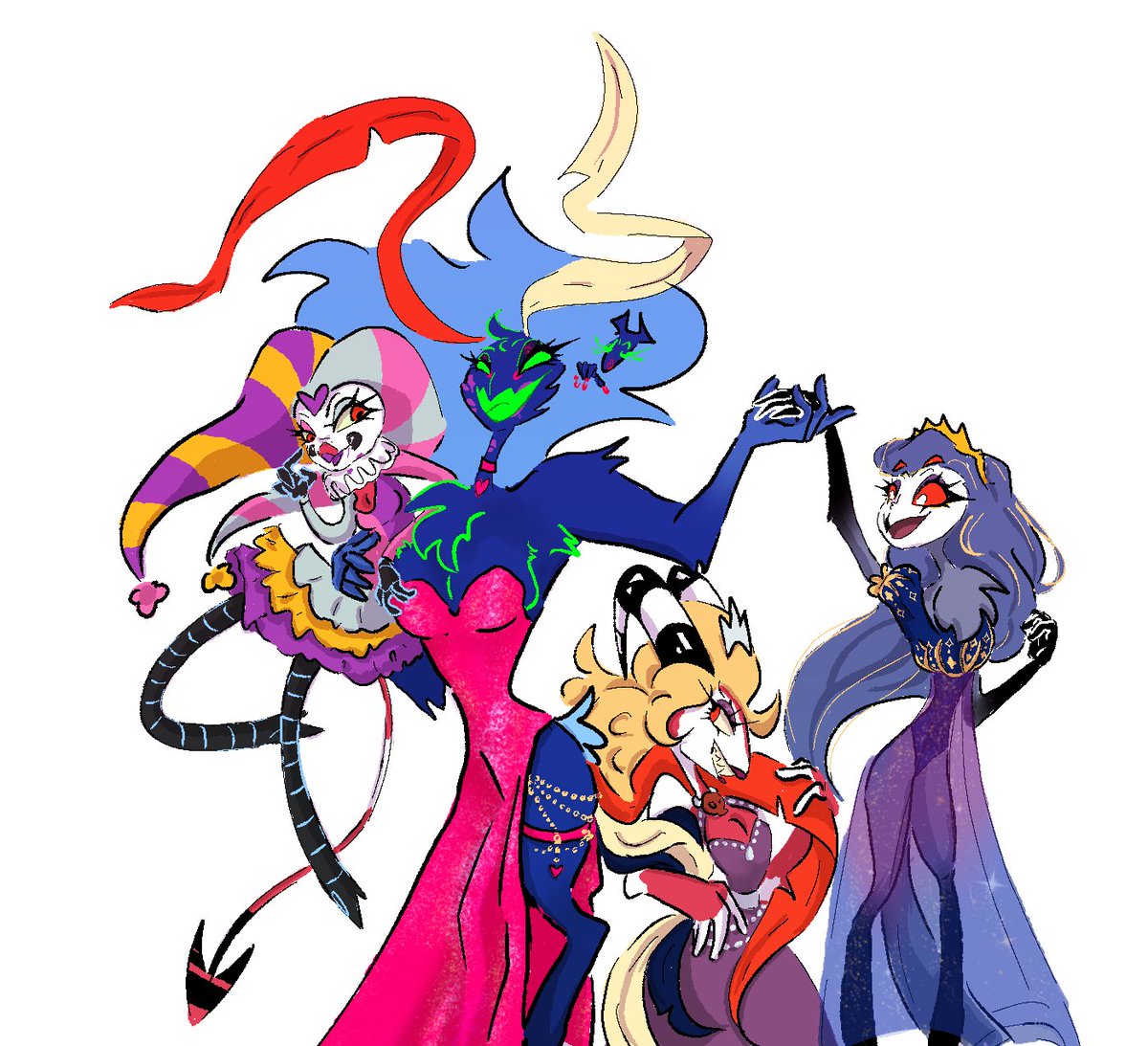 WELCOME TO #StolitzarozzieWeek2025

Day 1- Drag / costume party

#Blitzo #HelluvaBoss #Stolas #Asmodeus #FizzaRolli #Ozzie #Stolitzarozzie