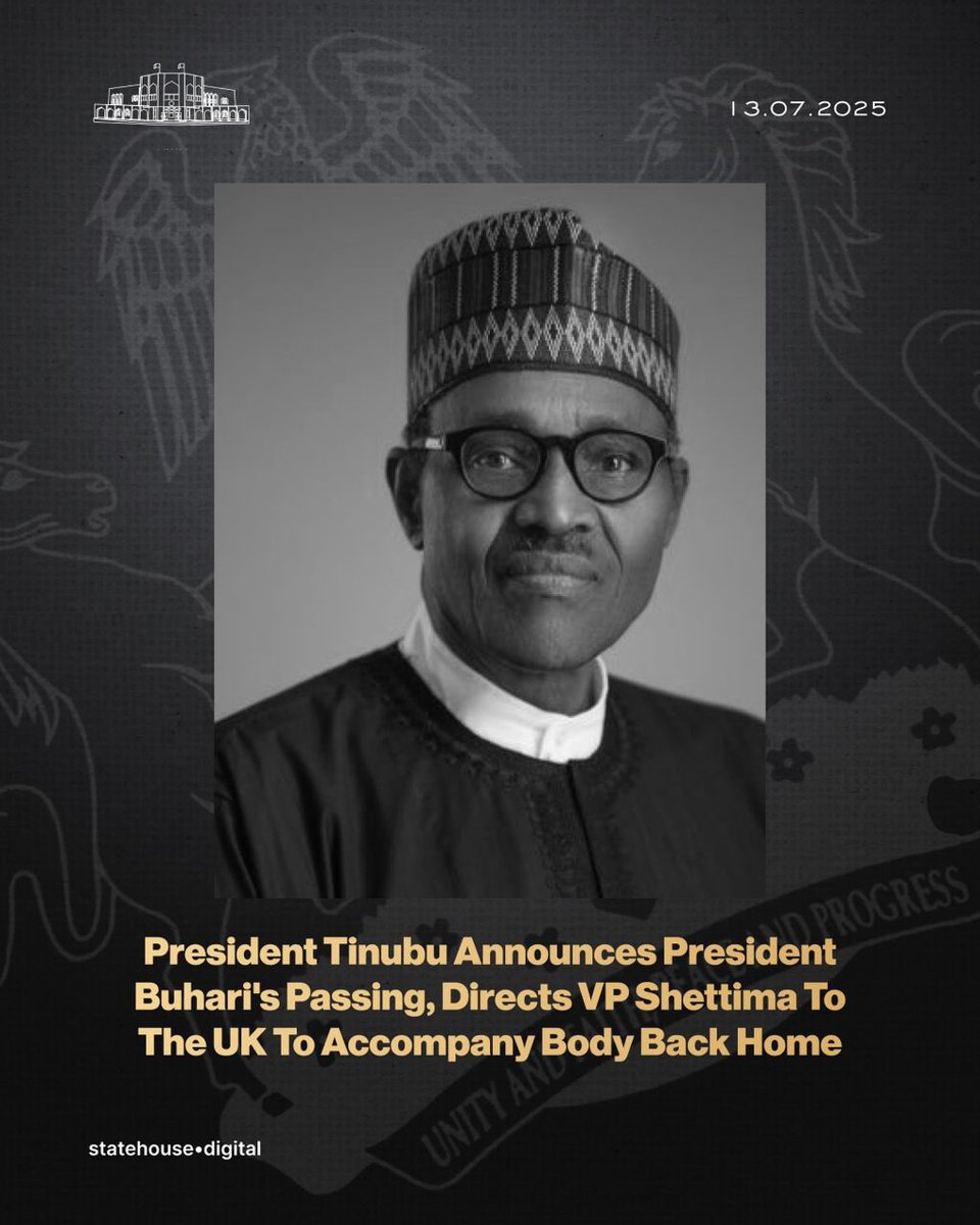 CONDOLENCE MESSAGE FROM DR. BETTA EDU ON THE PASSING OF FORMER PRESIDENT MUHAMMADU BUHARI

The passing of His Excellency, former President Muhammadu Buhari has suddenly pushed our nation into deep mourning and personal sorrow. RIP General