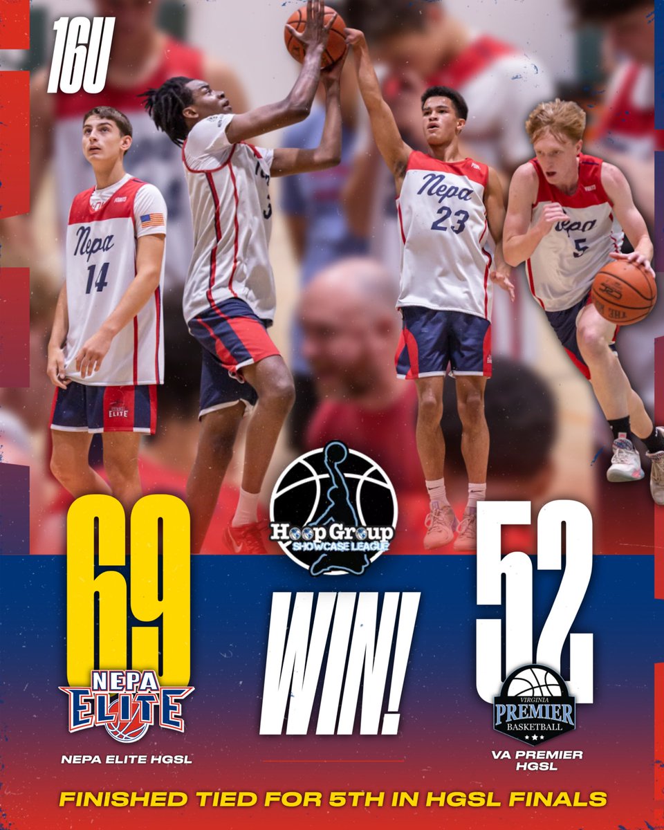 COYLE FINISHES STRONG 🔥

16U HGSL Coyle beats Virginia Premier HGSL 69–52 to finish Top 5 at HGSL Finals — despite being down 3 guys 💪

Went 2–1 this weekend + 3–1 at AC Jam Fest = 5–2 in July Live Period 😎 

Held their own in a 70–61 battle vs. eventual champs NJ Panthers.