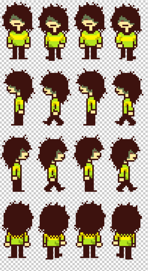Clover_B_Clover's tweet photo. Been mentioning my new #deltarune series for a bit and I can now say #Deltablight episode 1 (pilot) comes out next Sunday!

and as a little teaser here is the sprite sheet for Blight Kris's walking animations https://t.co/il75wh7NCZ