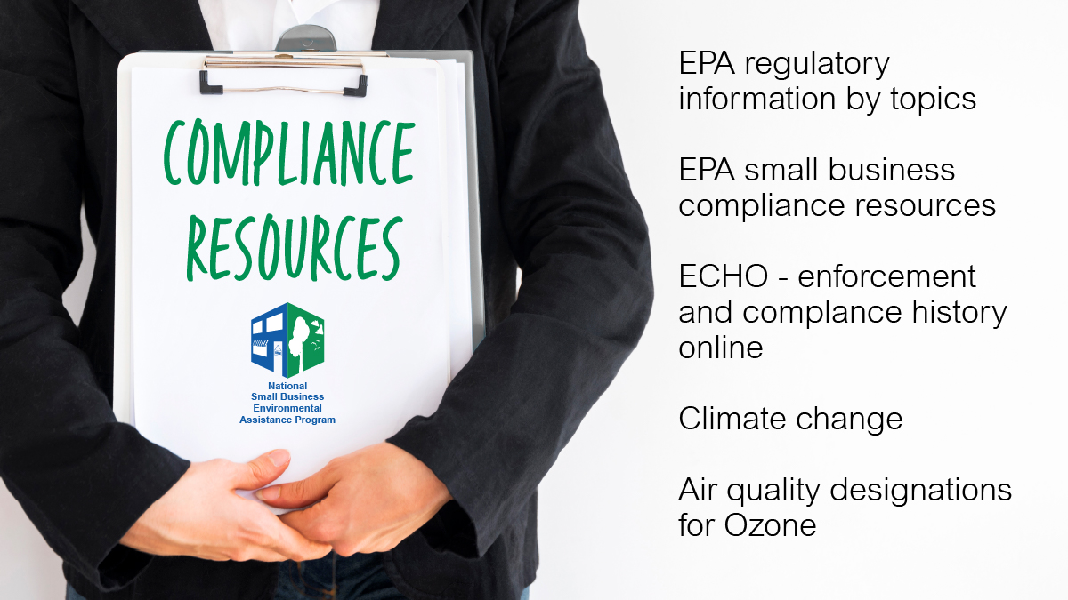 National_SBEAP's tweet photo. Are you looking for general environmental compliance resources? We’ve got them! https://t.co/NjyDhgJry9 #SBEAP https://t.co/0eaBGimxST