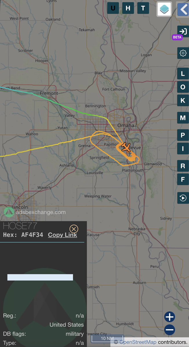 MidwestPlanes's tweet photo. I don’t think I’ve seen this one before. Looks to have taken a trip to Oregon and back and not a lot of details on adbsexchange. Anyone have details? #Airplane #Military #flightradar https://t.co/r1lRNjASFX