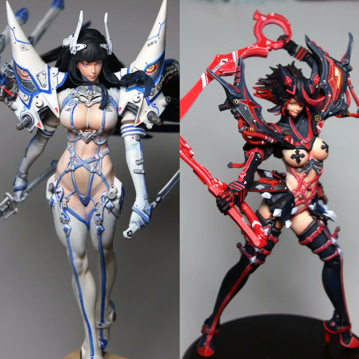 1927822LE's tweet image. WF2025S 4-26-11 展示&販売
kill la kill
原型: 私
色彩: 私
◆#キルラキル 鮮血 纏 流子
◆#キルラキル 純潔 鬼龍院 皐月
·1/12 全高約15cm
·価格 13000 円
#WF2025夏 #WF2025S