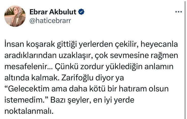 Bazı şeyler, en iyi yerde noktalanmalı.