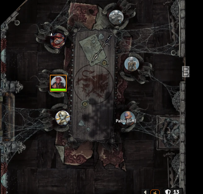 En esta mesa de #Argynvostholt se fragua la resistencia contra #Strahd, #LaEsperanzaDeBarovia, con Krezk de nuestra parte y la Orden del Dragón de Plata dispuesta a cumplir su juramento, comenzamos la ofensiva contra el antiguo! #vaderol #rol #LaMaldiciónDeStrahd #dnd