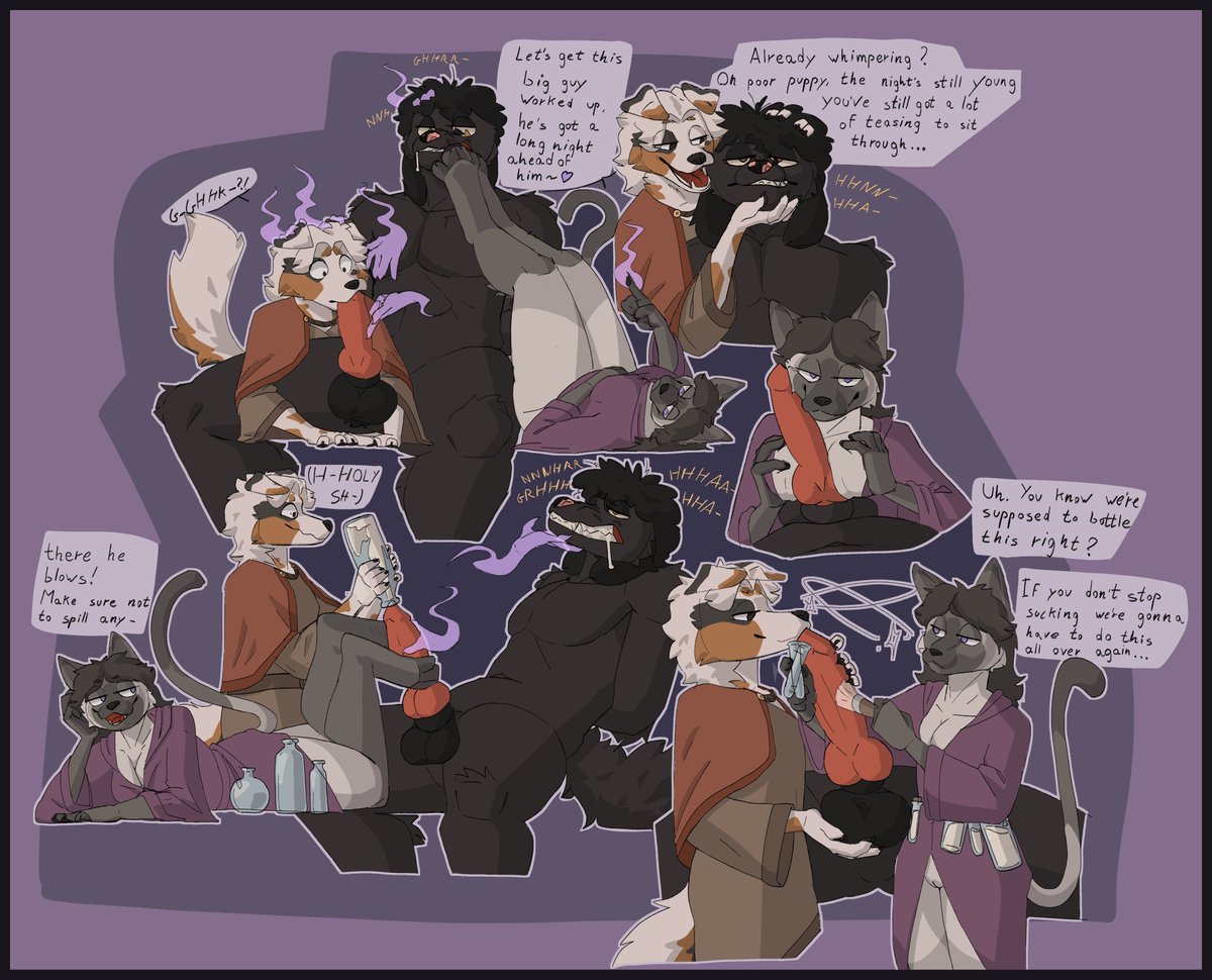 werewolf sperm is a powerful ingredient for potionmaking, and one which requires long edgings to guarantee large high quality yields, to the misfortune of any poor werewolves getting milked...