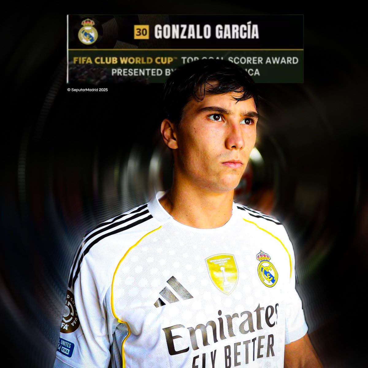 SeputarMadrid's tweet photo. 🚨🇪🇸 OFFICIAL: Gonzalo García wins 2025 FIFA Club World Cup Top Scorer Award! https://t.co/aGqtwDTeWO