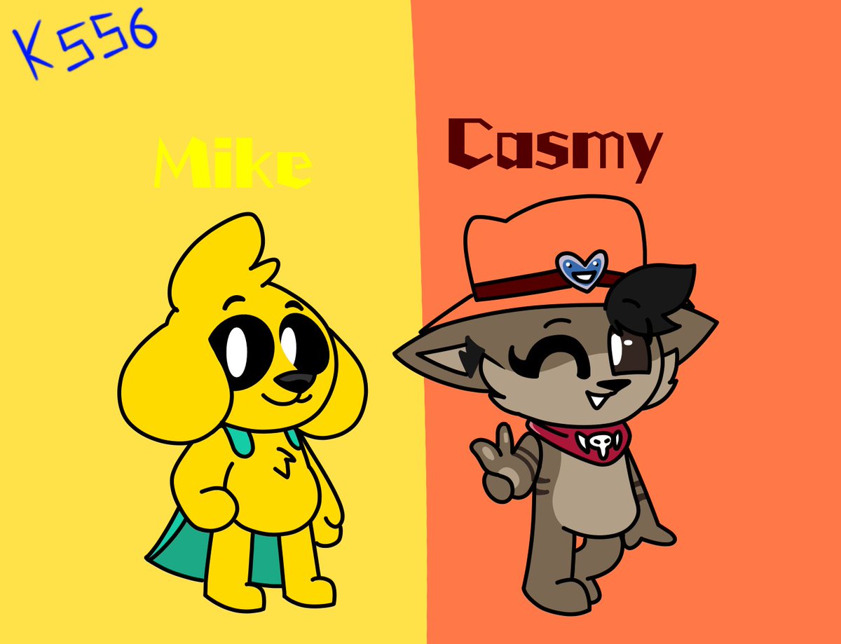 Keith5561's tweet image. un dibujo o concepto de @MikecrackYT y @casmyyyy en las perrerías, OJO, esto es solo un concepto que pensé si casmy fuese parte de las perrerías, igual espero que les guste : )