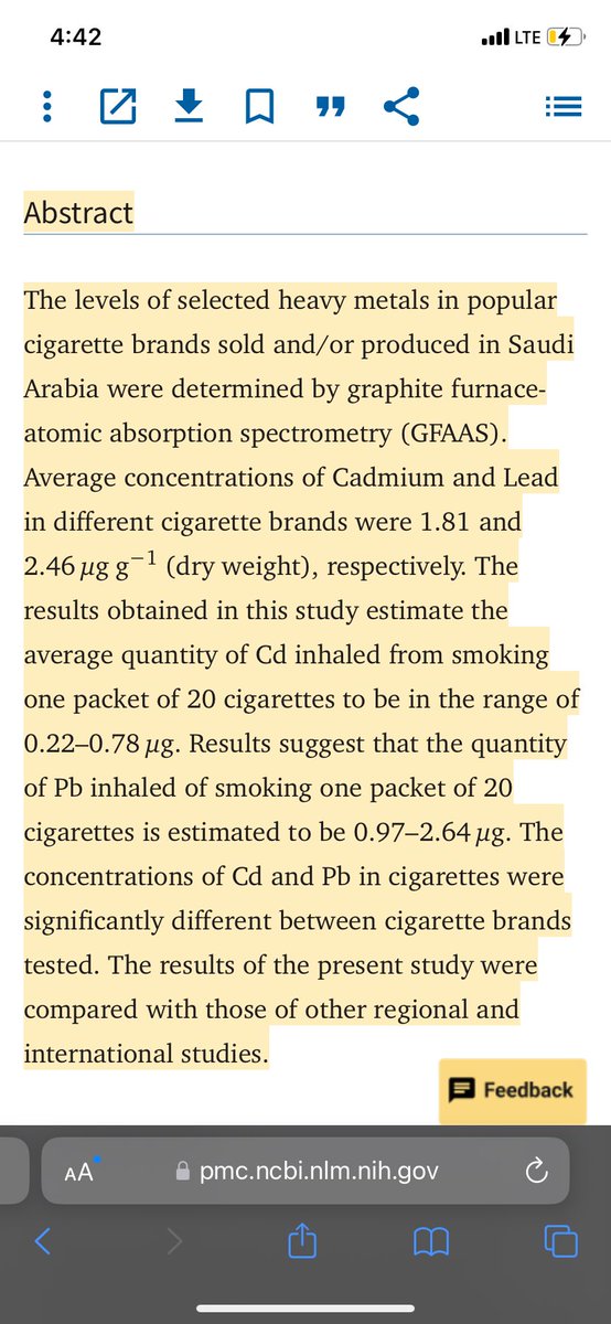pd1_2_3's tweet photo. @stinkpuppy @swiftiesbarnes @fucknoshitfuck @venusianqueenn @sagistarbb https://t.co/UrwVZ2UOu7. https://t.co/lprFBeDRWS. A smoker will have slightly more lead in their system but it’s a negligible amount as I said. At least compared to what everyone eat daily. https://t.co/QNiyCjN8ev