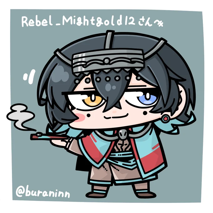 コミッションありがとうございます・:*+.\(( °ω° ))/.:+ #Skeb #Commission より