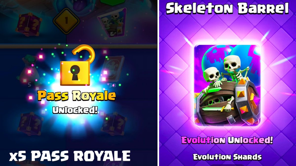 🎁SORTEO x5 PASS ROYALE🎁
Obtén la nueva Evolución del Barril de Esqueletos

✨Requisitos:
-Seguir a: <a href="/MonyWTF/">MonyWTF</a>  y <a href="/e_milio9/">MilioG</a> 
-Dar RT y Me Gusta
-Etiquetar a alguien en los comentarios

🌸Ganadores se darán a conocer el 16 de Julio🌸