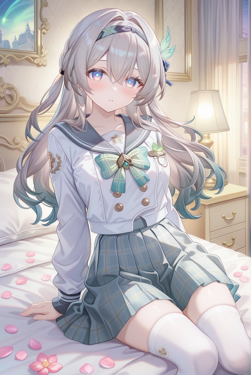 i did my duty of paying huge corpos for low effort job because my firefly deserved to get an outfit no matter if its super well thought or just cute schoolgirl outfit, it looks pretty on her, everything does, firefly is perfect
she deserved those stellar jades