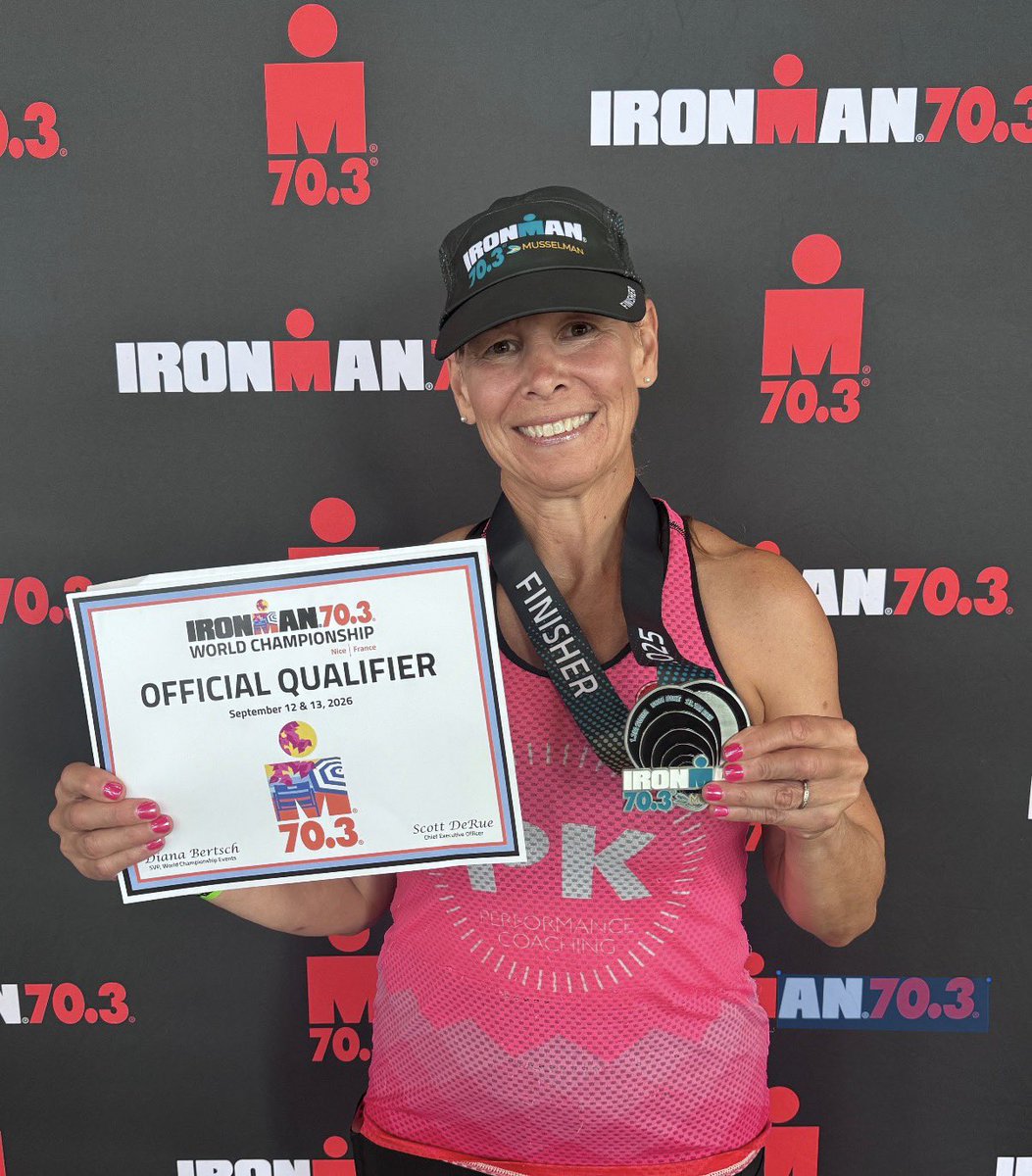 Markus4Ward2's tweet image. So proud of my wife! Her @IRONMANtri result from New York today qualifies her for The 2026 IRONMAN 70.3 World Championship. The race will be held in Nice, France September 2026
