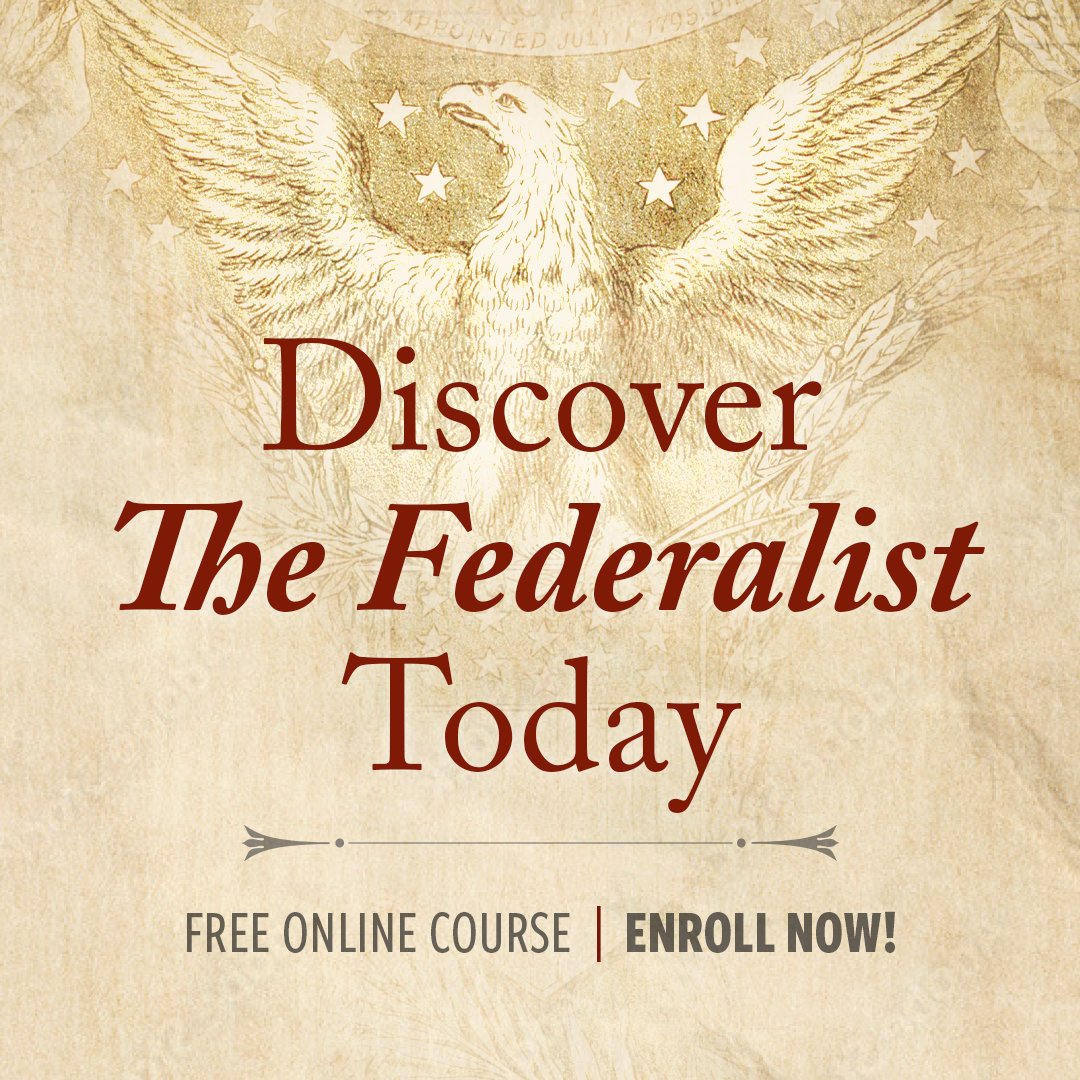 hillsdaleonline's tweet image. NEW COURSE | What role should modern citizens play in upholding the vision of the Founders as expressed in "The Federalist," and how can these 85 essays inform contemporary debates about the Constitution and good governance?
Learn how liberty and prudence shape civic life in our…