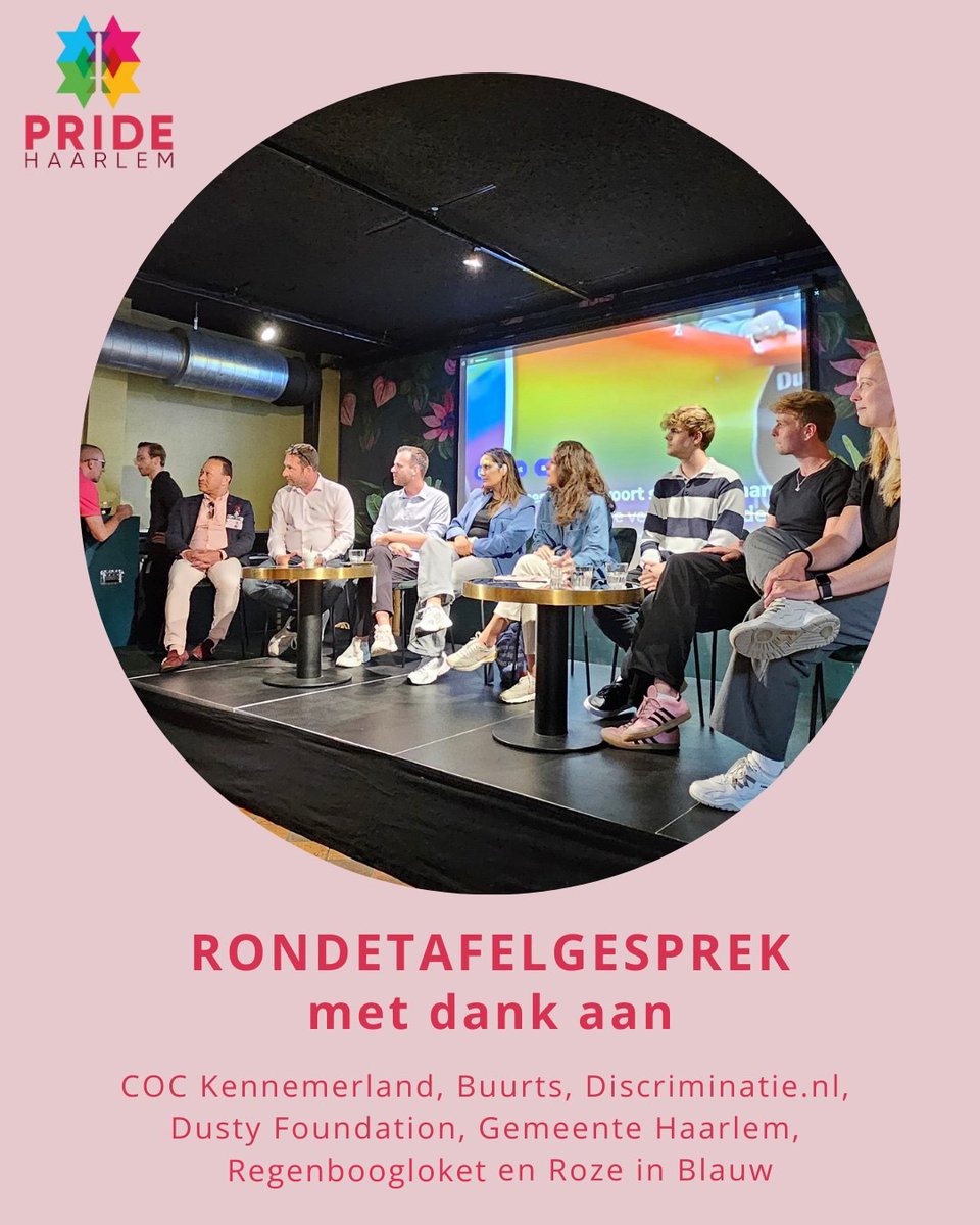 Stichting Regenboogloket (@regenboogloket) on Twitter photo 🌈 Op 10 juli ging <a href="/regenboogloket/">Stichting Regenboogloket</a> in gesprek over veiligheid binnen de lhbti+ gemeenschap. Hoe veilig voelen we ons – en weten we de weg naar hulp?
Een waardevolle avond met o.a. <a href="/COCkennemerland/">COC Kennemerland</a> , #Buurts , <a href="/discriminatie/">Discriminatie.nl</a>, #dustyfoundation en <a href="/rozeinblauw/">Roze in Blauw</a> <a href="/gemeentehaarlem/">Gemeente Haarlem</a> 🌈 Op 10 juli ging <a href="/regenboogloket/">Stichting Regenboogloket</a> in gesprek over veiligheid binnen de lhbti+ gemeenschap. Hoe veilig voelen we ons – en weten we de weg naar hulp?
Een waardevolle avond met o.a. <a href="/COCkennemerland/">COC Kennemerland</a> , #Buurts , <a href="/discriminatie/">Discriminatie.nl</a>, #dustyfoundation en <a href="/rozeinblauw/">Roze in Blauw</a> <a href="/gemeentehaarlem/">Gemeente Haarlem</a>
