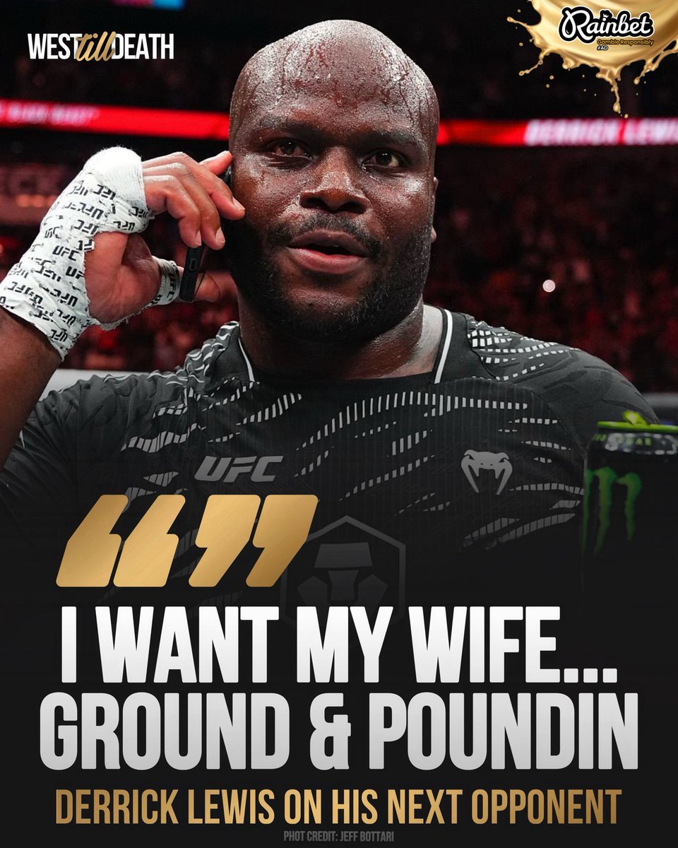 WestTillDeath's tweet image. Derrick Lewis on his next opponent post fight interview 😅
#ufc #derricklewis #MMA