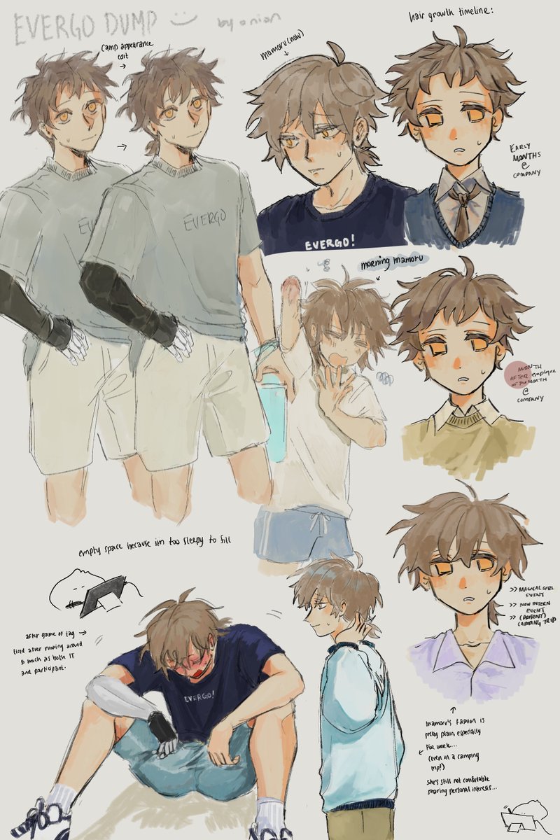 slowlyonion's tweet image. oc in camping trip (mamoru)