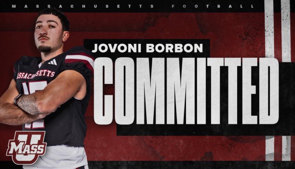 Mcguirk Maniac (@mcguirkmaniac) on Twitter photo PLAYER COUNTDOWN! Today we look at #47, Jovoni Borbon (<a href="/jovoniborbon/">Jovoni Borbon</a>), a long snapper grad student. A JUCO product, he transferred from Maricopa CC as the number one LS in JUCO. He’s a stud and an absolute grinder, and will be great for UMass! Good luck Jovoni! PLAYER COUNTDOWN! Today we look at #47, Jovoni Borbon (<a href="/jovoniborbon/">Jovoni Borbon</a>), a long snapper grad student. A JUCO product, he transferred from Maricopa CC as the number one LS in JUCO. He’s a stud and an absolute grinder, and will be great for UMass! Good luck Jovoni!