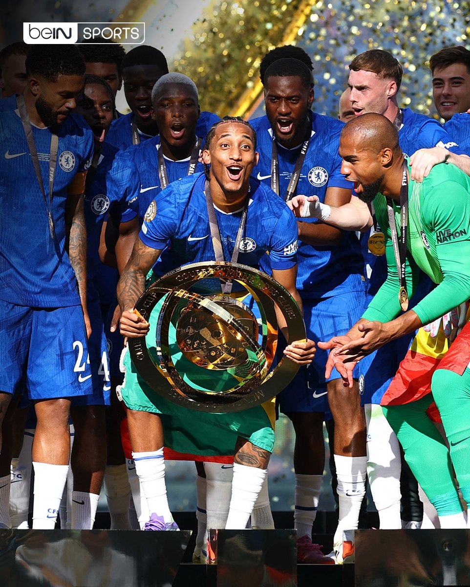 beINSPORTS_EN's tweet photo. Introducing your 2025 FIFA Club World Cup champions... @ChelseaFC 🏆🔵
#FIFACWCFinal #CFC https://t.co/F9493FJZ6s