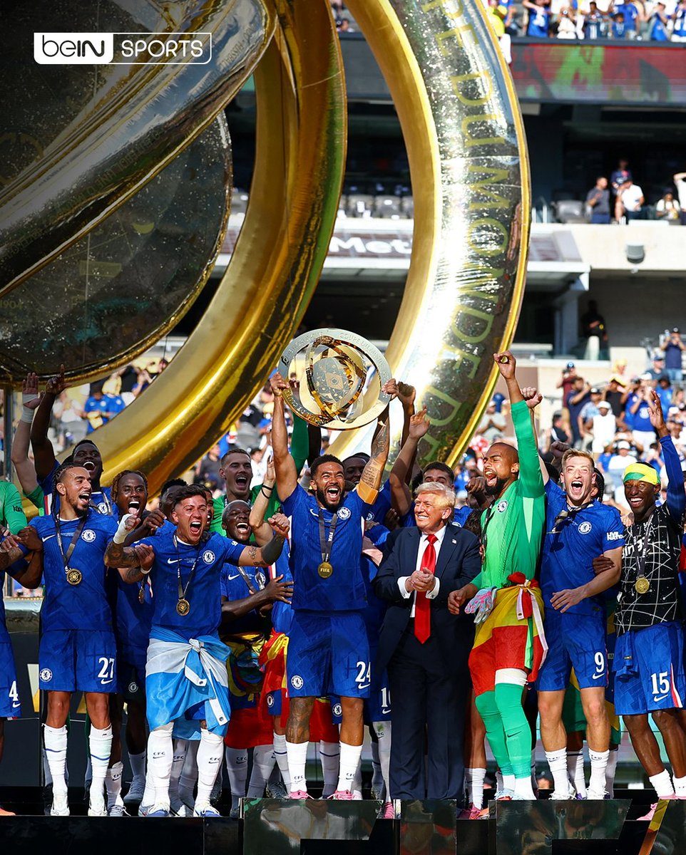 beIN SPORTS (@beinsports_en) on Twitter photo Introducing your 2025 FIFA Club World Cup champions... <a href="/ChelseaFC/">Chelsea FC</a> ๐๐ต
#FIFACWCFinal #CFC Introducing your 2025 FIFA Club World Cup champions... <a href="/ChelseaFC/">Chelsea FC</a> ๐๐ต
#FIFACWCFinal #CFC