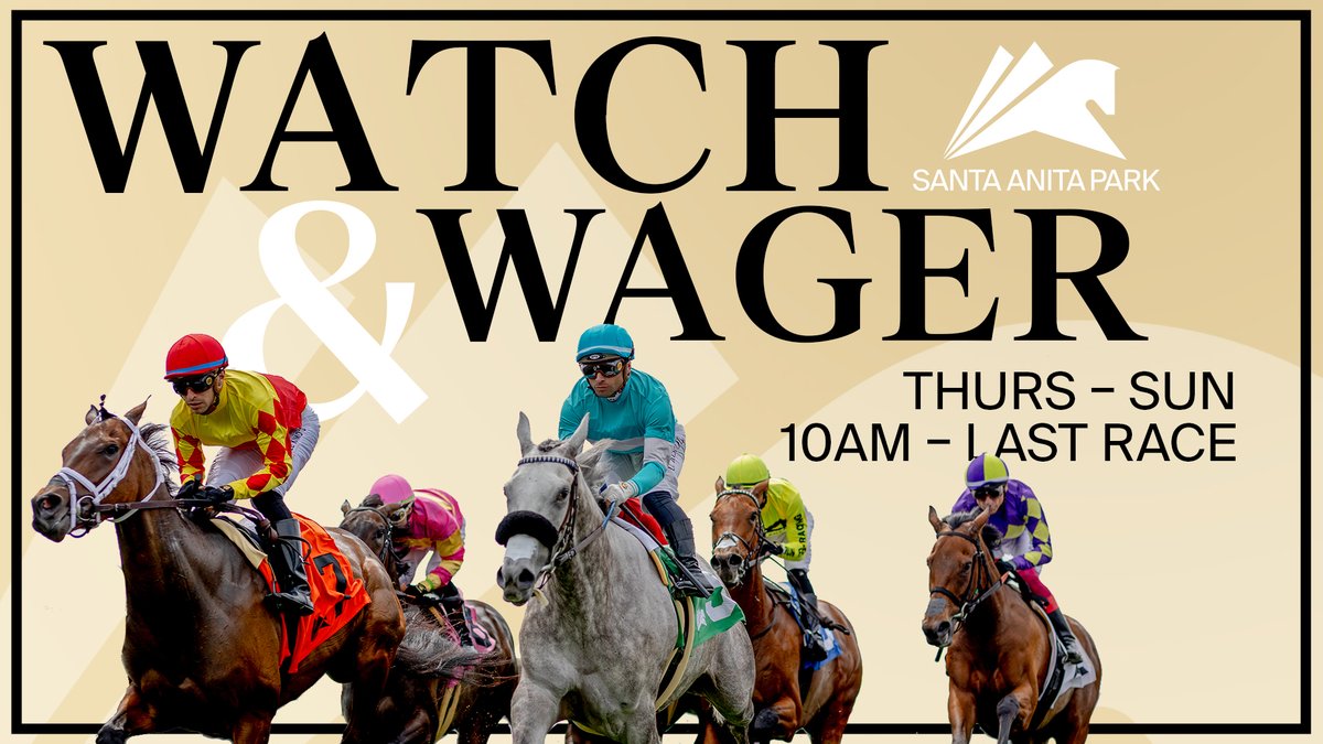 Wager on races from across the country this weekend at Santa Anita!
📍 Free admission + parking (Gate 5)
🍔 Food &amp; drinks from 11AM
⚠️ FrontRunner closed 7/10–7/13 for renovations.
santaanita.com/event/entertai…