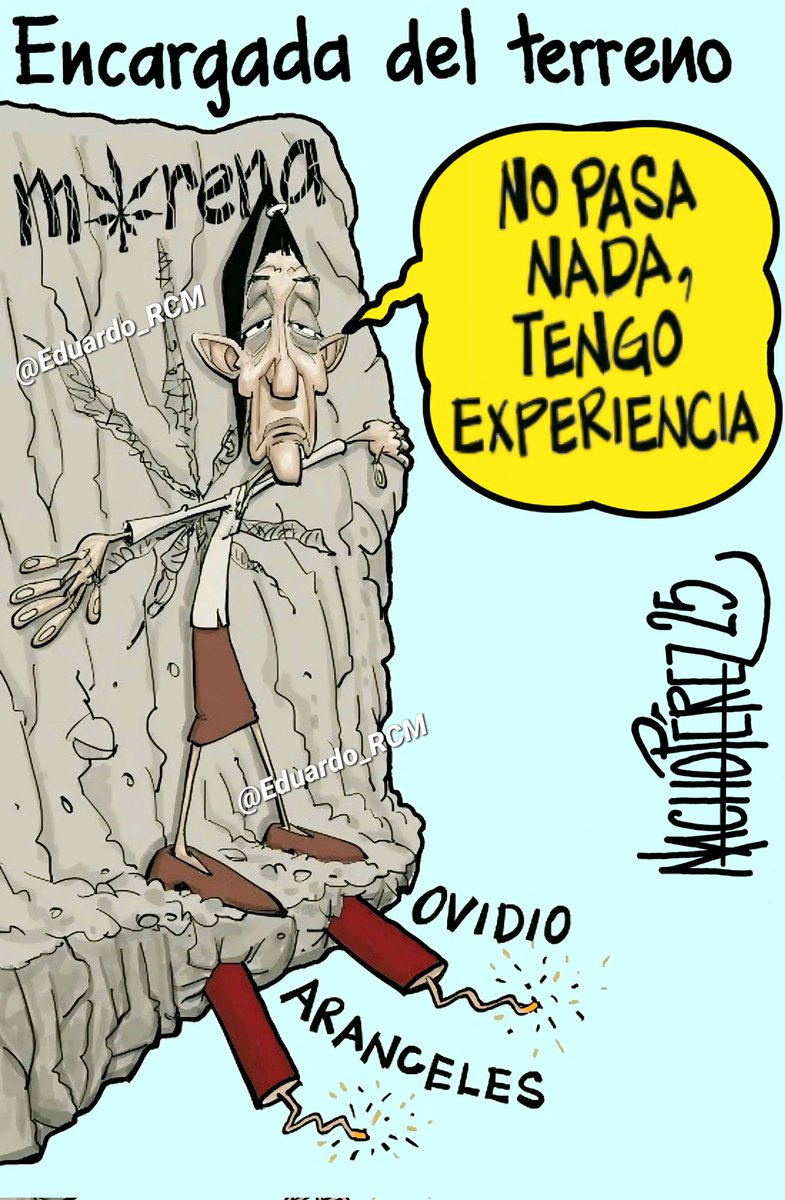 𝙋𝙄𝙀𝙎 𝙁𝙄𝙍𝙈𝙀𝙎...👣

La #SubvicepresidentA en defensa del pueblo bueno (descripción gráfica).
😁Cartón de Nacho Pérez
<a href="/Claudiashein/">Claudia Sheinbaum Pardo</a>🦎🧹<a href="/SecRubio/">Secretary Marco Rubio</a> <a href="/marcorubio/">Marco Rubio</a> <a href="/Sec_Noem/">Secretary Kristi Noem</a> <a href="/DHSgov/">Homeland Security</a> <a href="/POTUS/">President Donald J. Trump</a> <a href="/StateDept/">Department of State</a> <a href="/DEAHQ/">DEA HQ</a> <a href="/CIA/">CIA</a> <a href="/FBI/">FBI</a> <a href="/TheJusticeDept/">U.S. Department of Justice</a> <a href="/USAmbMex/">Embajador Ronald Johnson</a> <a href="/lopezobrador_/">Andrés Manuel</a>🤡 #ElCacas💩 #4T🍞y🎪