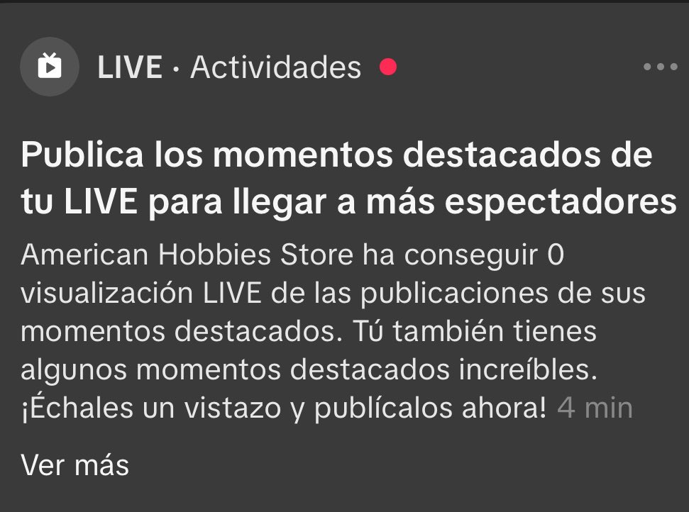 Ya sabía que los momentos destacados no servían de mucho pero que Tiktok me lo diga es raro 🤣