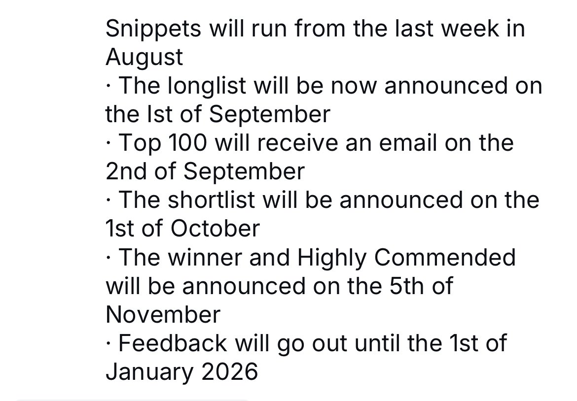 prize_novel's tweet image. If you sign up to our newsletter you will be aware we have delayed our adult prize long-listing by a month. Here are the new dates and do check out our website home page for all the new details: