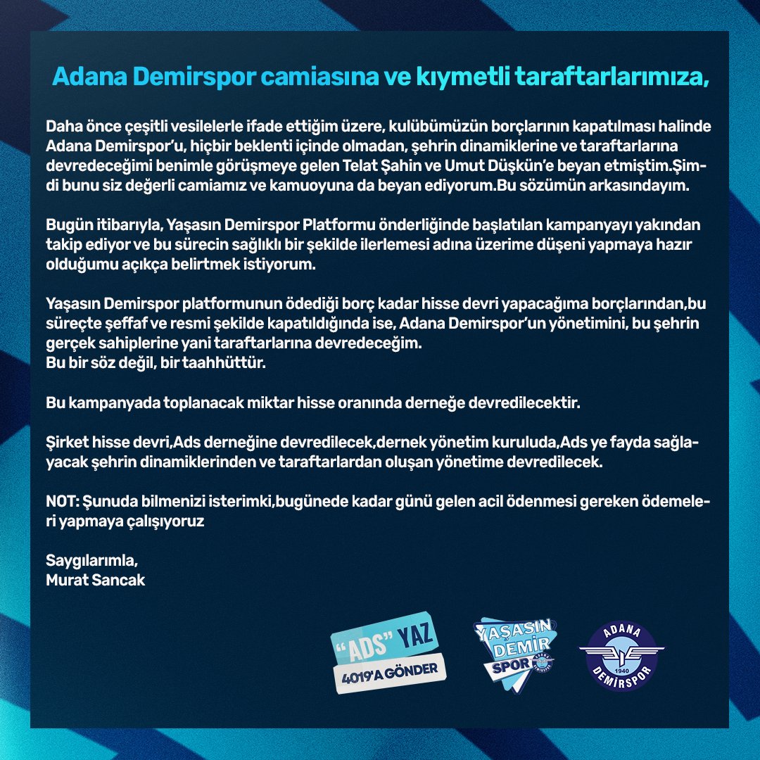 🔵Kamuoyuna Duyuru