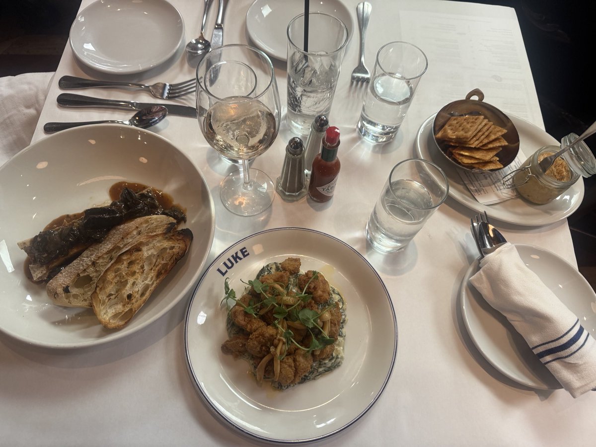 Wonderful dinner at Luke! Beautiful dishes and conversation with fellow ProStart MS educator. Love this program and the people I meet who share the same passion for inspiring students!! <a href="/WeRRestaurants/">National Restaurant Association</a> <a href="/NRAEF/">NRAEF</a>