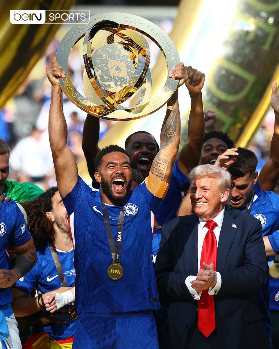 beINSPORTS's tweet photo. 🏆 تشلسي يصنع التاريخ ويتوج بلقب كأس العالم للأندية للمرة الأولى في شكلها الجديد بمشاركة 32 فريقاً ! 💙🌍

#كأس_العالم_للأندية #تشلسي #باريس_سان_جيرمان https://t.co/3zqjHSOazd