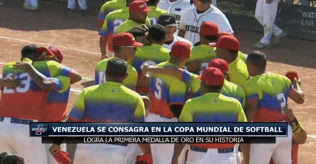 Oswaldo Narváez (@oswaldonarvaez) on Twitter photo Venezuela Campeón Mundial de Softbol Masculino! 🥎🇻🇪
Heróica gesta de los chamos en Canadá, y le dan a Venezuela el primer título mundial en deportes colectivos desde 1941!!!
QUÉ GRAN NOTICIA PARA EL DEPORTE VENEZOLANO
Felicidades <a href="/SOTOMJ14/">Maria Soto</a> <a href="/fevesoftbol/">fevesoftbol</a> <a href="/cardilloromero/">Franklin Cardillo</a> Venezuela Campeón Mundial de Softbol Masculino! 🥎🇻🇪
Heróica gesta de los chamos en Canadá, y le dan a Venezuela el primer título mundial en deportes colectivos desde 1941!!!
QUÉ GRAN NOTICIA PARA EL DEPORTE VENEZOLANO
Felicidades <a href="/SOTOMJ14/">Maria Soto</a> <a href="/fevesoftbol/">fevesoftbol</a> <a href="/cardilloromero/">Franklin Cardillo</a>