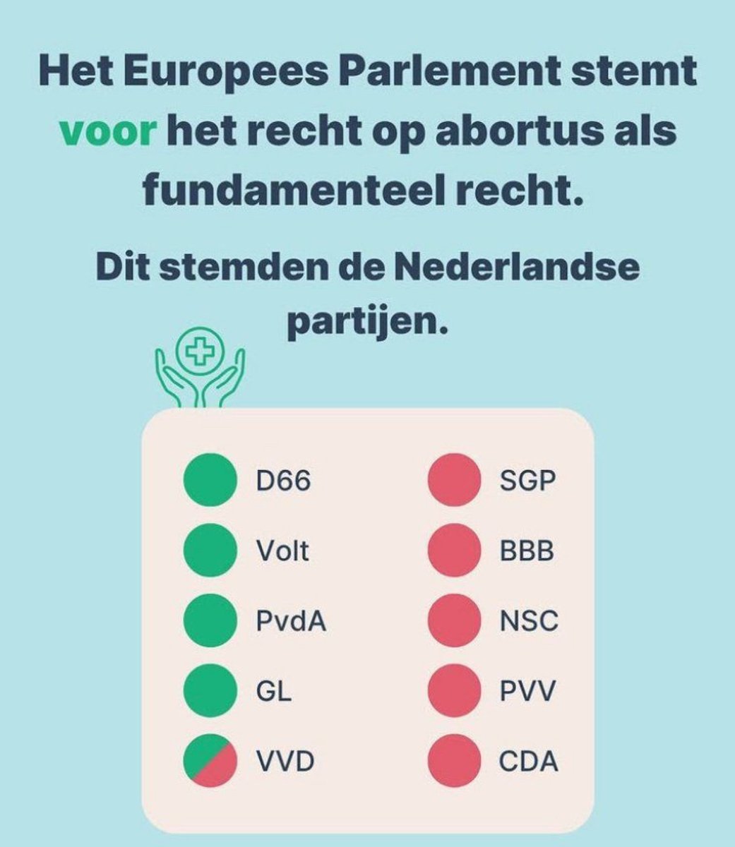 Die rode bolletjes kun je dus onmogelijk op stemmen.

Zeker als vrouw laat je dat rechts liggen.