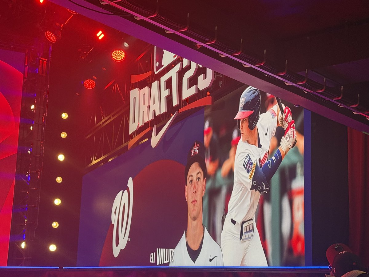 The Nationals select Eli Willits No. 1 overall.