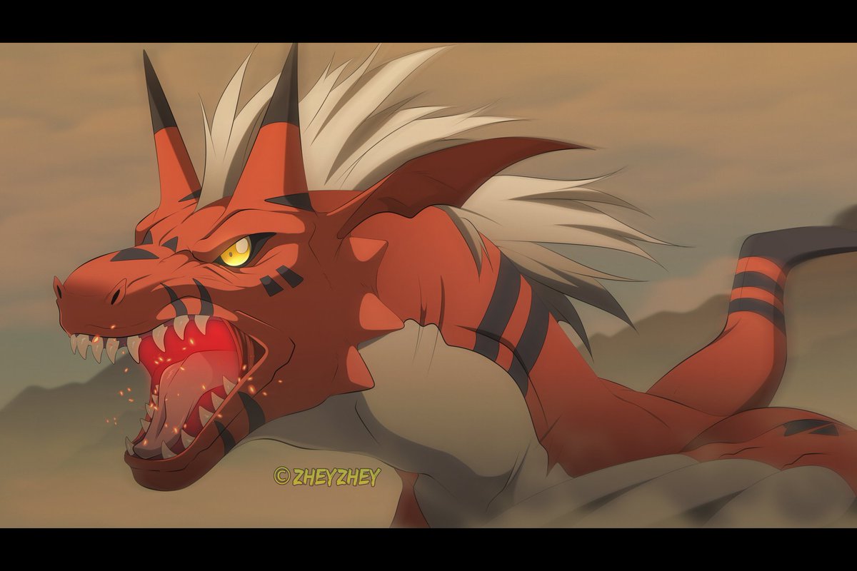 ZheyZheyArts's tweet image. Growlmon