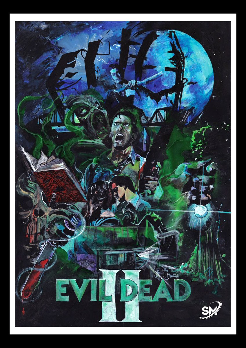 britmedia2000's tweet photo. Evil Dead II
(1987)
By Dom Bittner
The lone survivor of an onslaught of flesh-possessing spirits holes up in a cabin with a group of strangers while the demons continue their attack
REF: SM/EVILDEADII/CONCEPT/045
#EvilDeadII #ConceptPoster https://t.co/o0hSfY4B2e