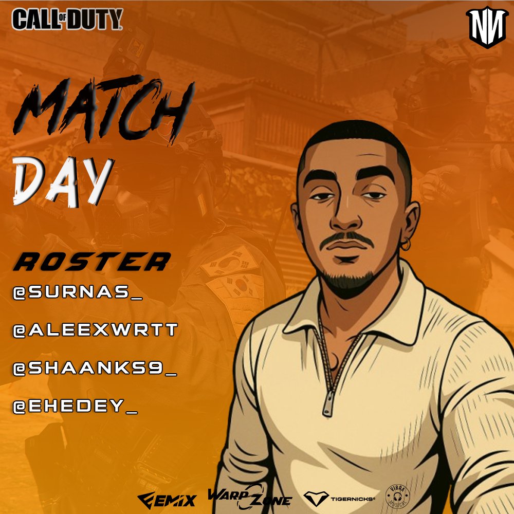 NazgulNation's tweet photo. #CallOfDuty | ¡𝐌𝐀𝐓𝐂𝐇𝐃𝐀𝐘!
🏆 | @PMI_eSports - #𝐏𝐌𝐈𝐂𝐎𝐃𝐋𝐄𝐀𝐆𝐔𝐄𝟎𝟐
🆚 | @Voltage_club
⏰ | 19:00h
💎𝐑𝐎𝐒𝐓𝐄𝐑 𝐁𝐋𝐀𝐂𝐊
@surnas_
@shaanKs9_
@Ehedey_
@V1CCAR7
#GoNN 🧡 · #NNcod https://t.co/c7u8CGnhTk