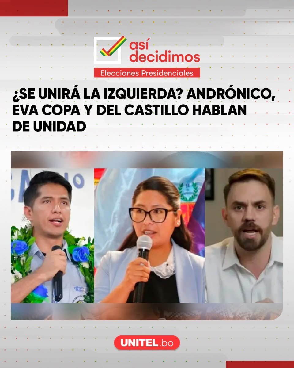 Me preguntaron x quien votaré, claro que por la izquierda que además de ideología y promesas de 100 días trabajo y trabaja para un futuro, falta un ajuste y unión pero es la mejor opción para nuestra Bolivia🇧🇴 

Y si yo creo en la unidad cosa desconocida para los fach@a y pitas.