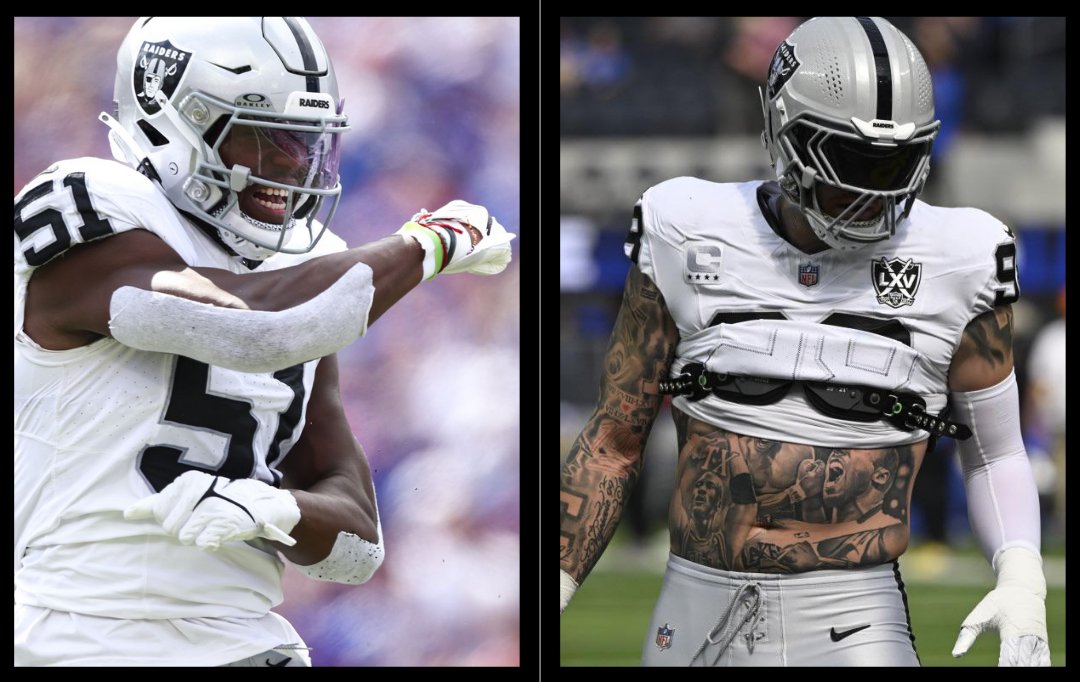 TheRaiderRamble's tweet photo. Raiders EDGE rushers Maxx Crosby &amp; Malcolm Koonce will combine for ___ sacks this upcoming season. https://t.co/SY22vLU56m