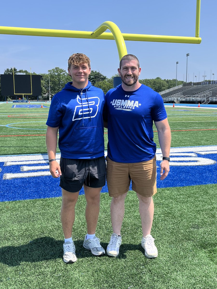 abthompson_9's tweet image. Had a great time with @USMMAFootball this weekend! Thank you @Scala39 for showing me around and @CoachPassante for setting it up! @CoachCroall @CoachKikel @coachwoodward @ByronNelsonFB @CoachLeeBN @DonnieBaggs_ @AnthonyT894 @at3398