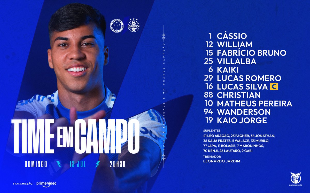 🦊📝 O Cabuloso está definido para enfrentar o Grêmio, pelo Brasileirão!! VAMOS, CRUZEIRO!!

🔷 #CRUxGRE #GrandeCampeão